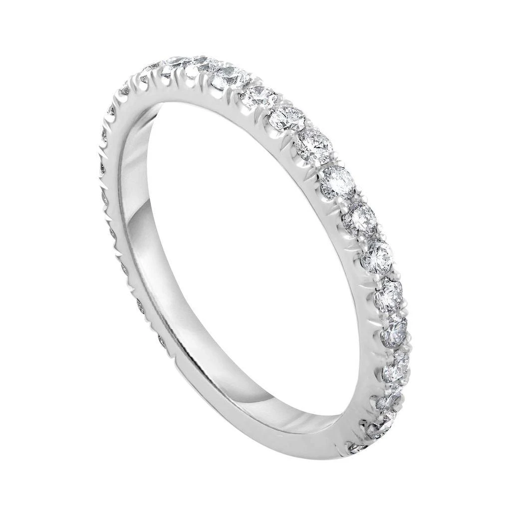 Diana M Jewels 18kt white gold lab ground round diamond eternity band weighing 1.15cts tw set in a shared prong setting 2