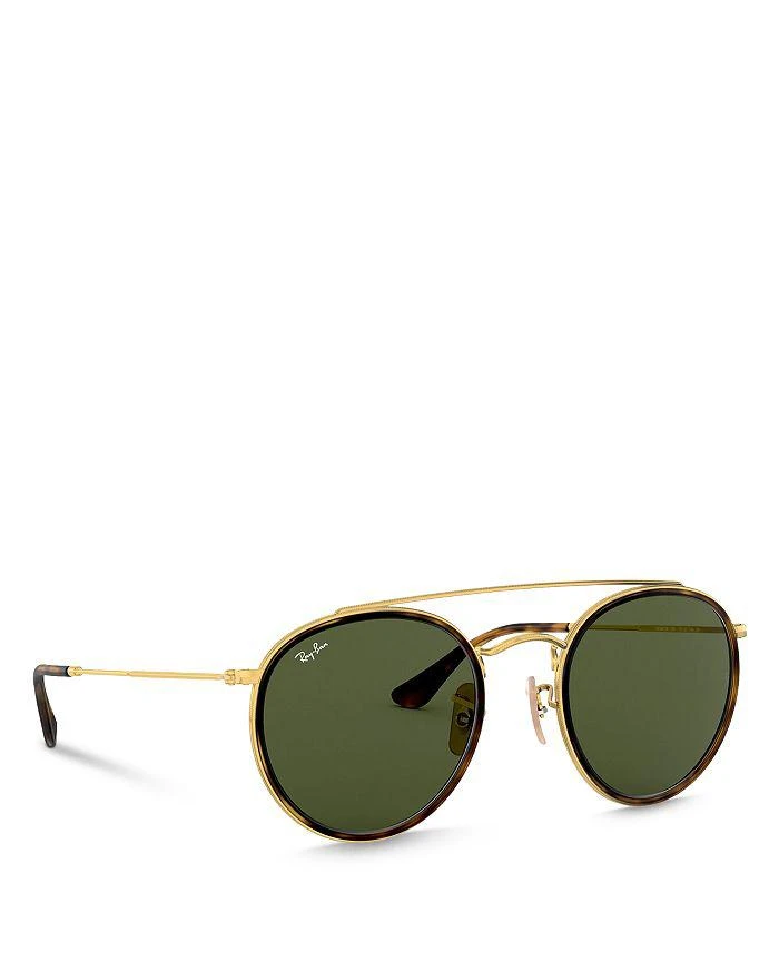 Ray-Ban Icons Brow Bar Round Sunglasses, 51mm 8