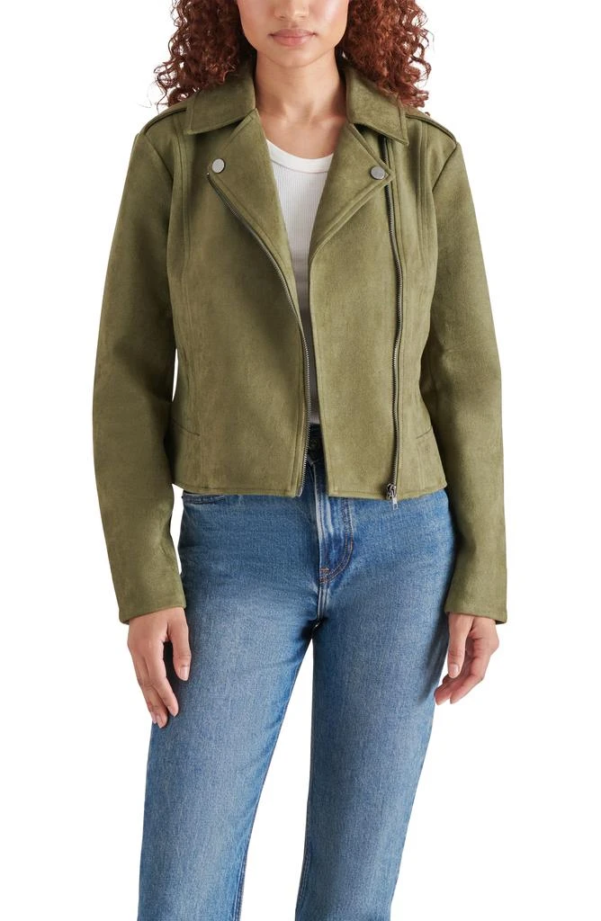 Steve Madden BB DAKOTA BY STEVE MADDEN Not Your Baby Faux Suede Jacket 6