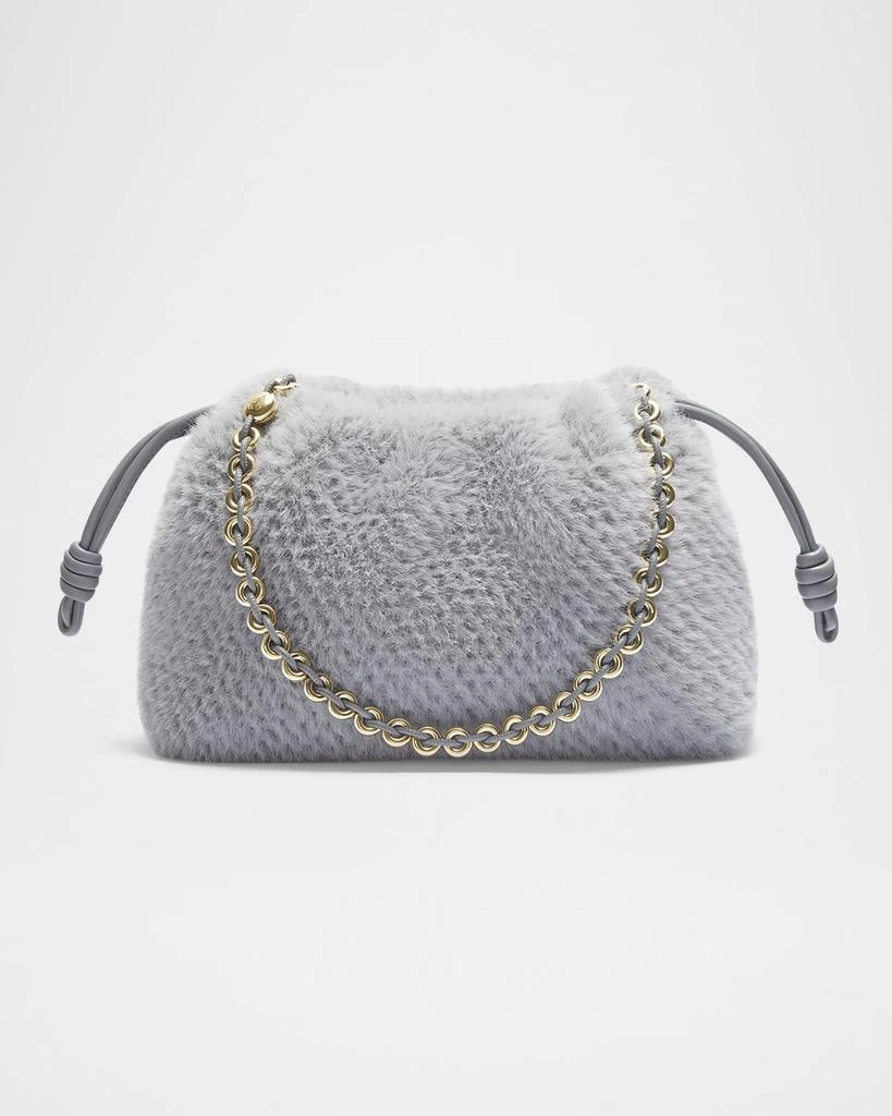 Loewe Flamenco Shoulder Bag in Fluffy Knit 1