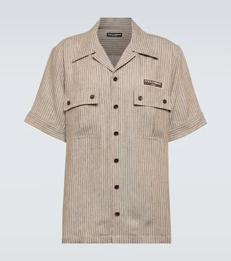 Dolce 
Gabbana Striped linen shirt 1