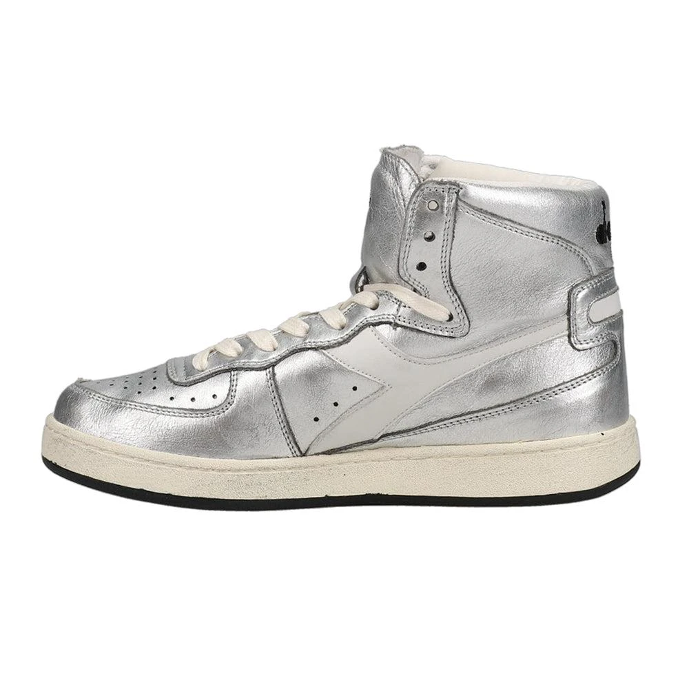 Diadora Mi Basket Metallic Used High Top Sneakers 3