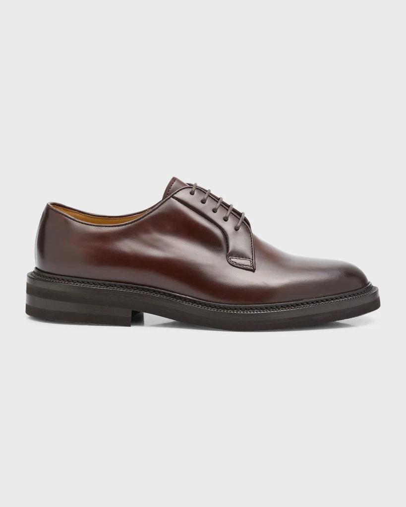 Brunello Cucinelli Men's Leather Derby Shoes 1