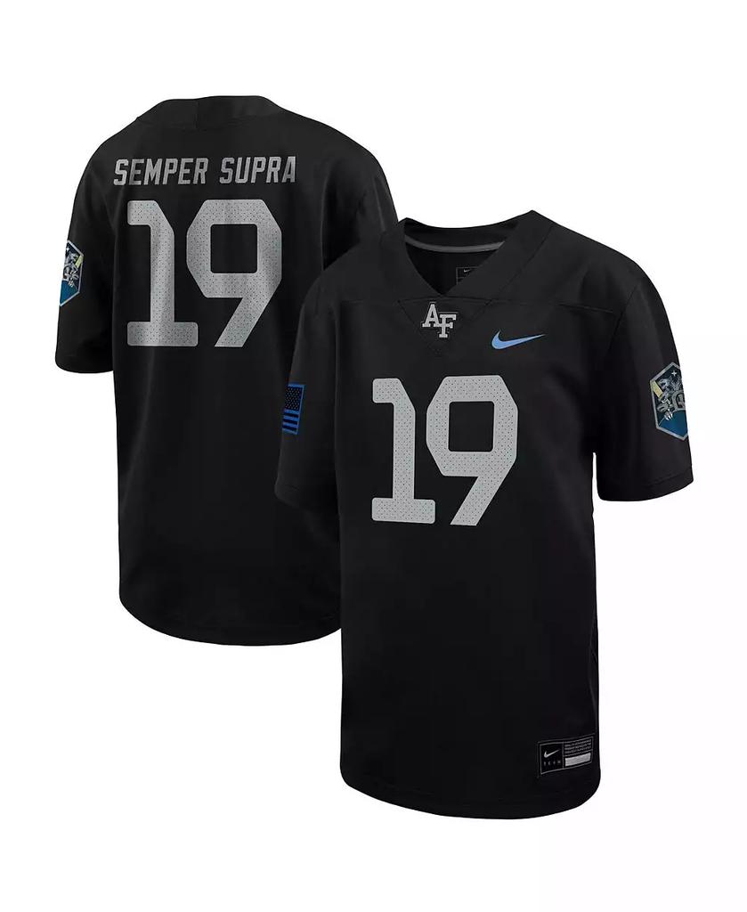 NIKE Big Boys #19 Black Air Force Falcons Space Force Rivalry Alternate Game Football Jersey