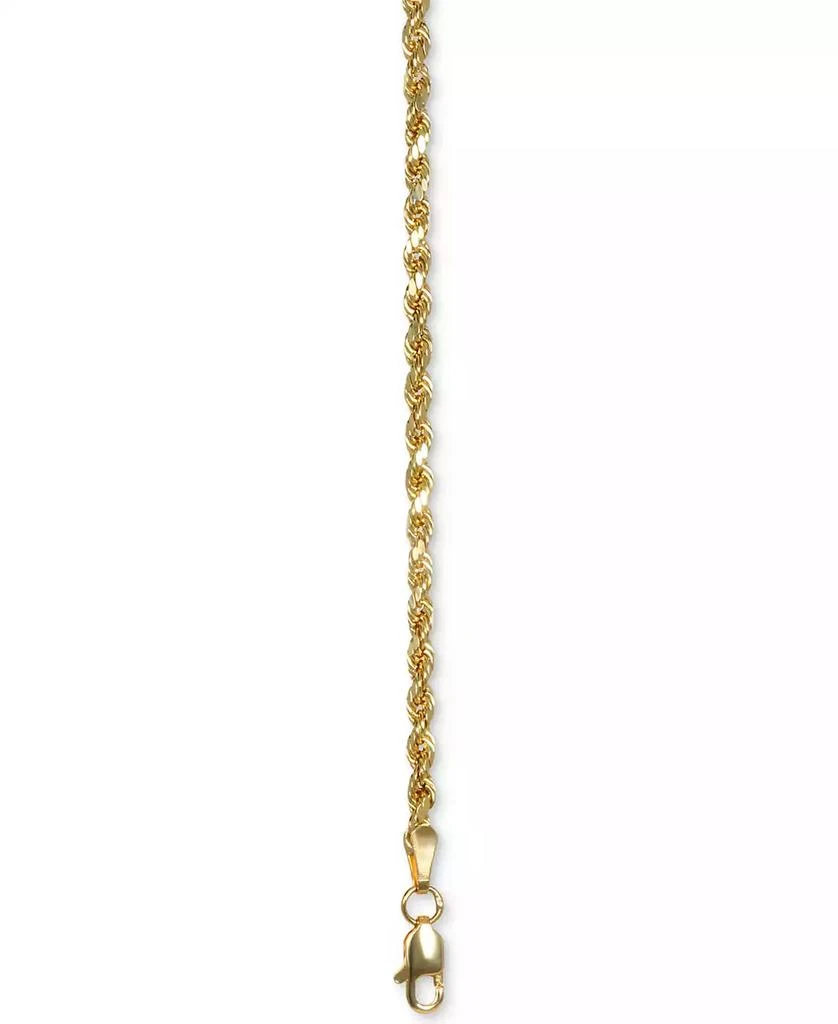 Italian Gold Forza Rope Chain 18" Necklace (2-1/2mm) in 14k Gold 4