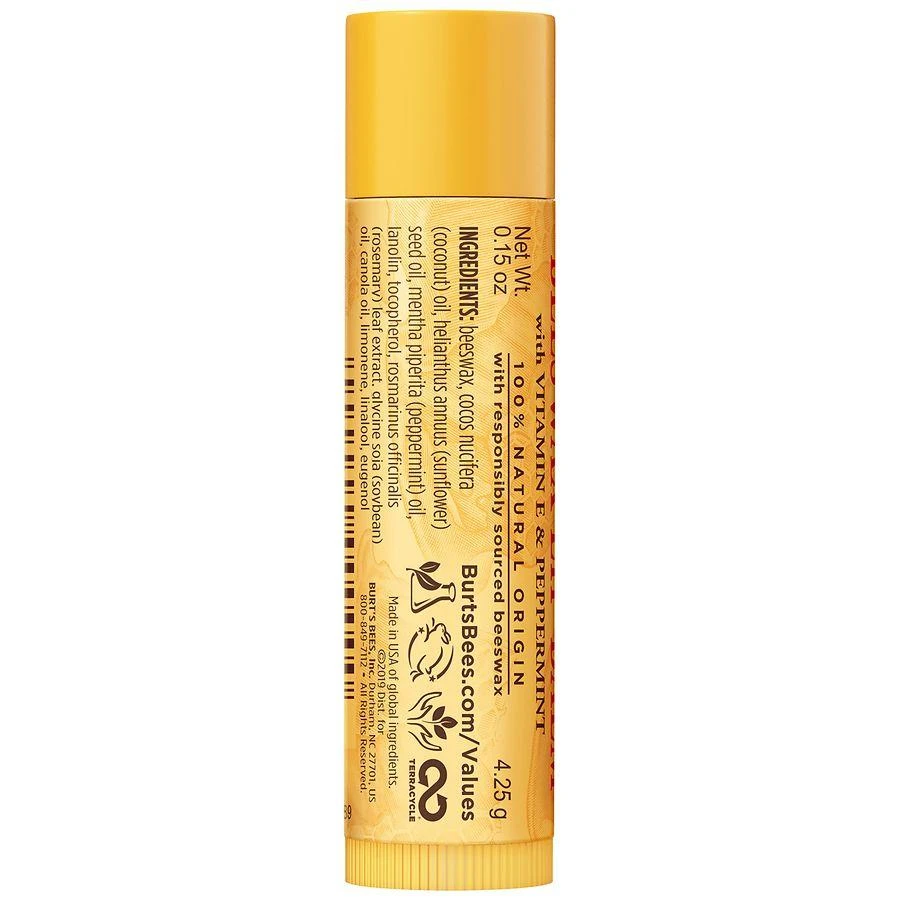 Burt's Bees Beeswax Lip Balm with Responsibly Sourced Beeswax Peppermint, Beeswax 8