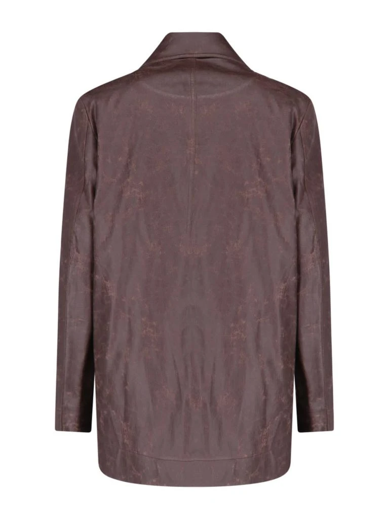 Low Classic Faux Leather Coat 2