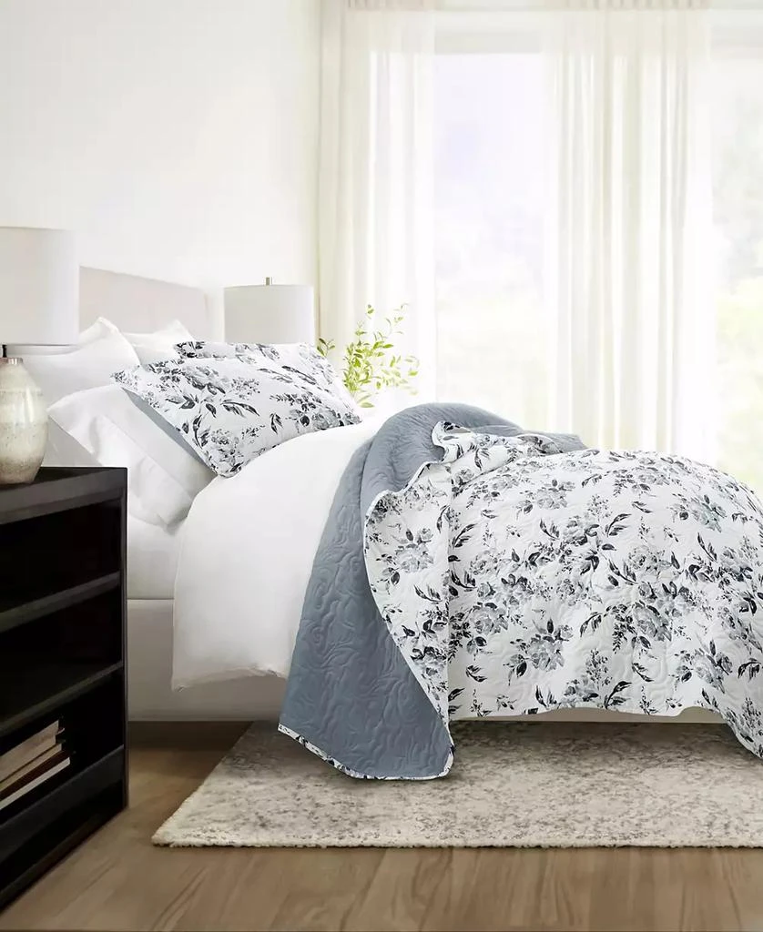 IENJOY HOME Rose Garden Reversible 2-Pc. Quilt Set 2