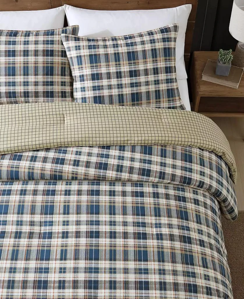 Eddie Bauer Port Gamble Cotton Reversible 2 Piece Duvet Cover Set 4