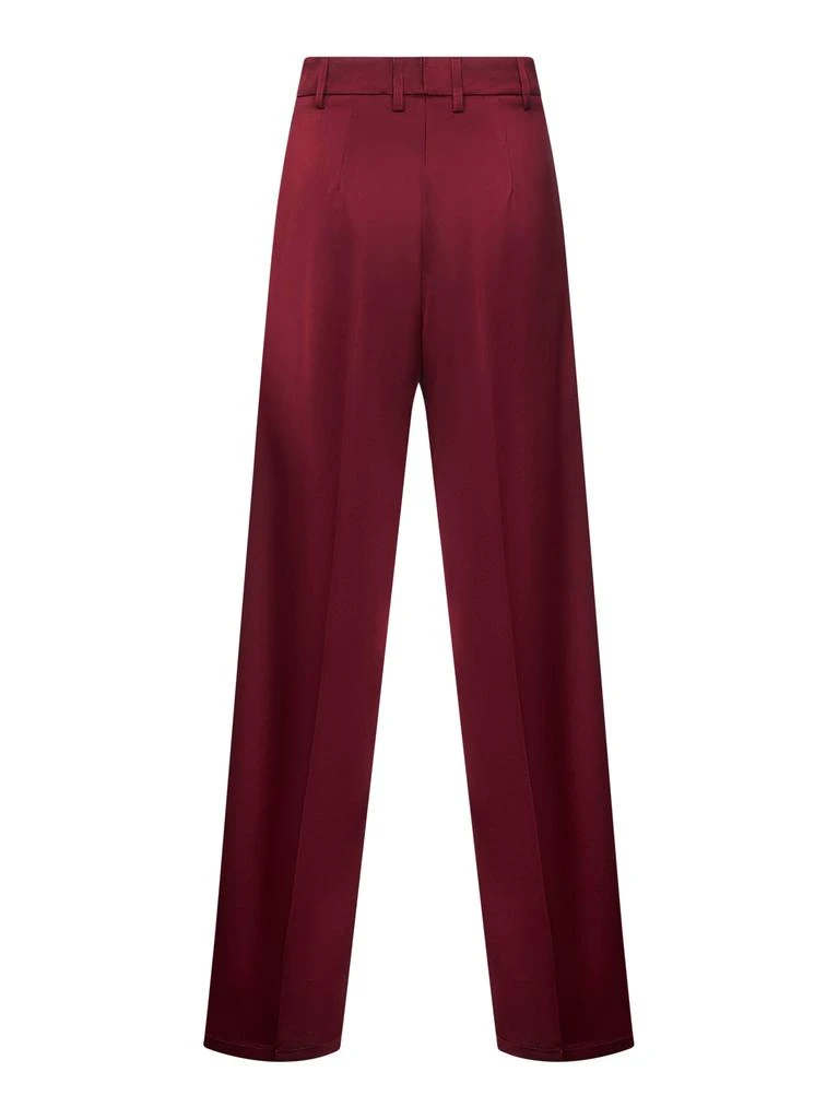 BLANCA VITA BLANCA VITA | Burgundy satin Plettro palazzo trousers | Women | 40 2