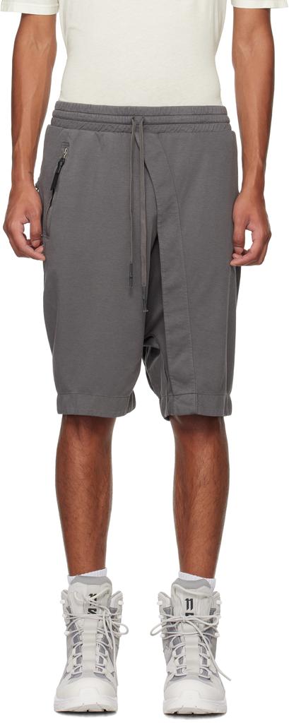 11 by Boris Bidjan Saberi Gray P34 Shorts
