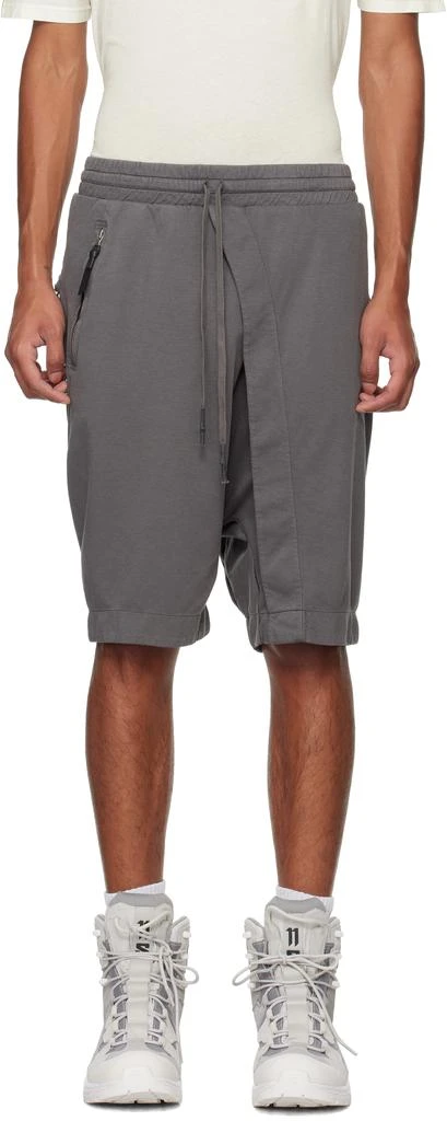 11 by Boris Bidjan Saberi Gray P34 Shorts 1