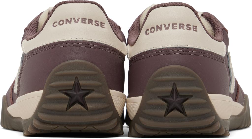 Converse Burgundy Run Star Nylon & Leather Sneakers