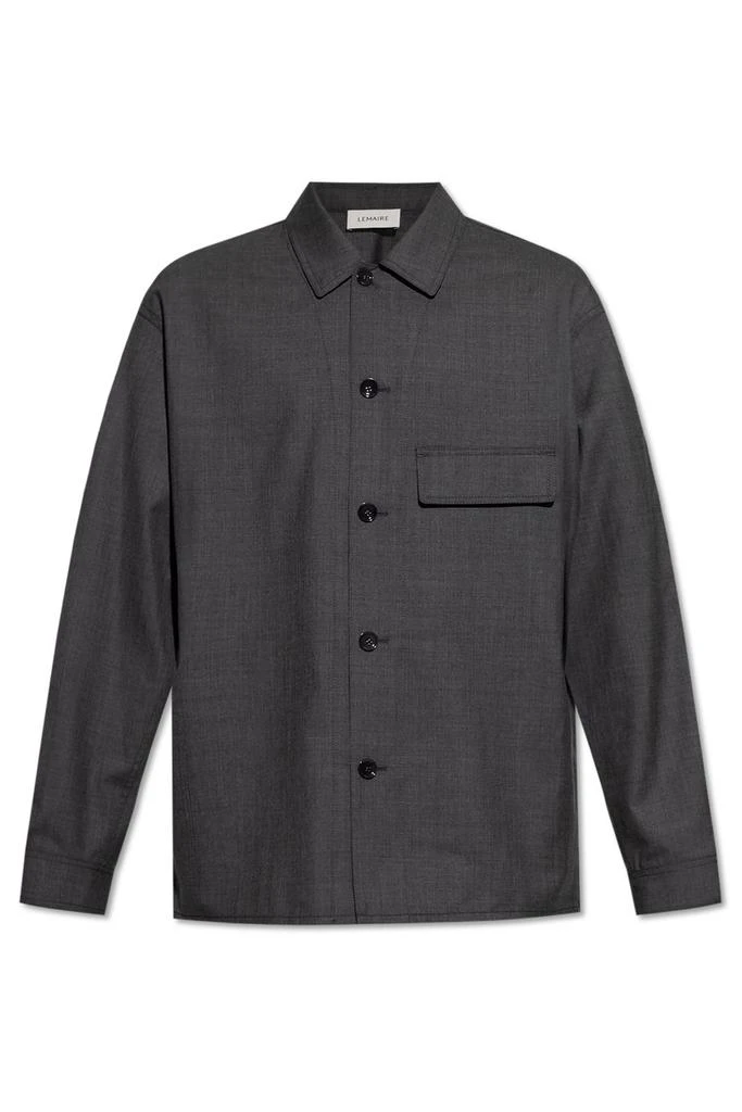 Lemaire Lemaire Long-Sleeved Button-Up Tailored Overshirt 1