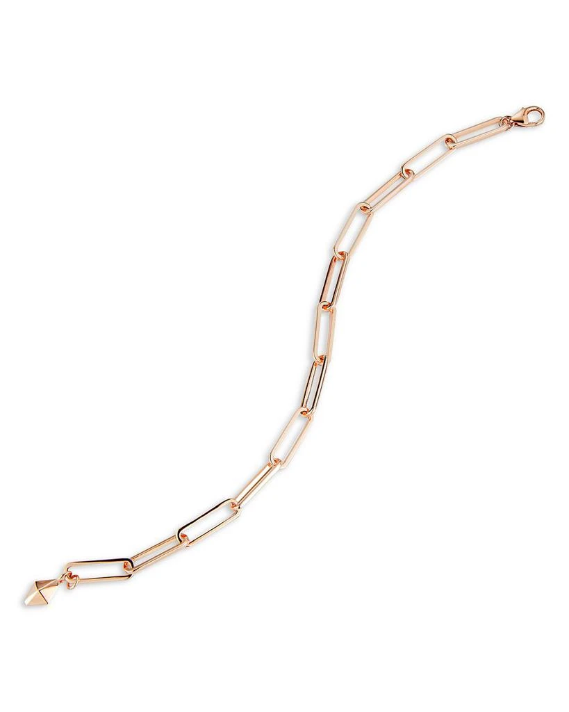 Walters Faith 18K Rose Gold Saxon Elongated Paperclip Link Chain Bracelet 2