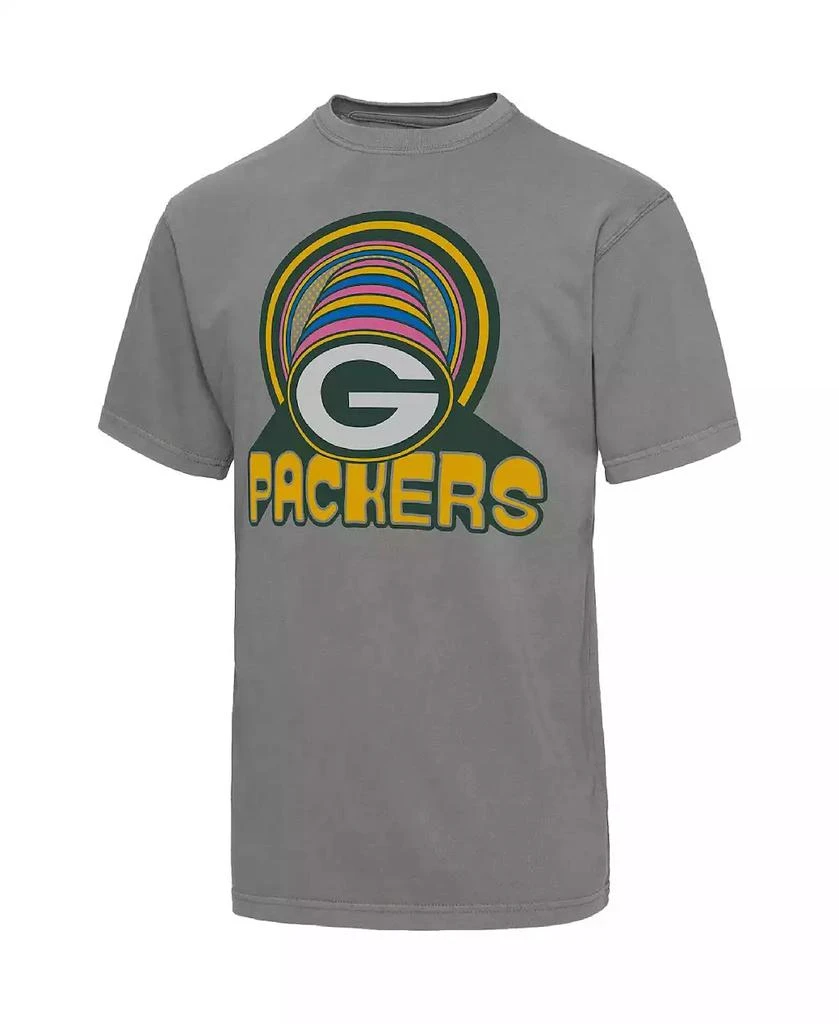 Junk Food Men's Graphite Green Bay Packers Wonderland Infinity Vibe T-shirt 3