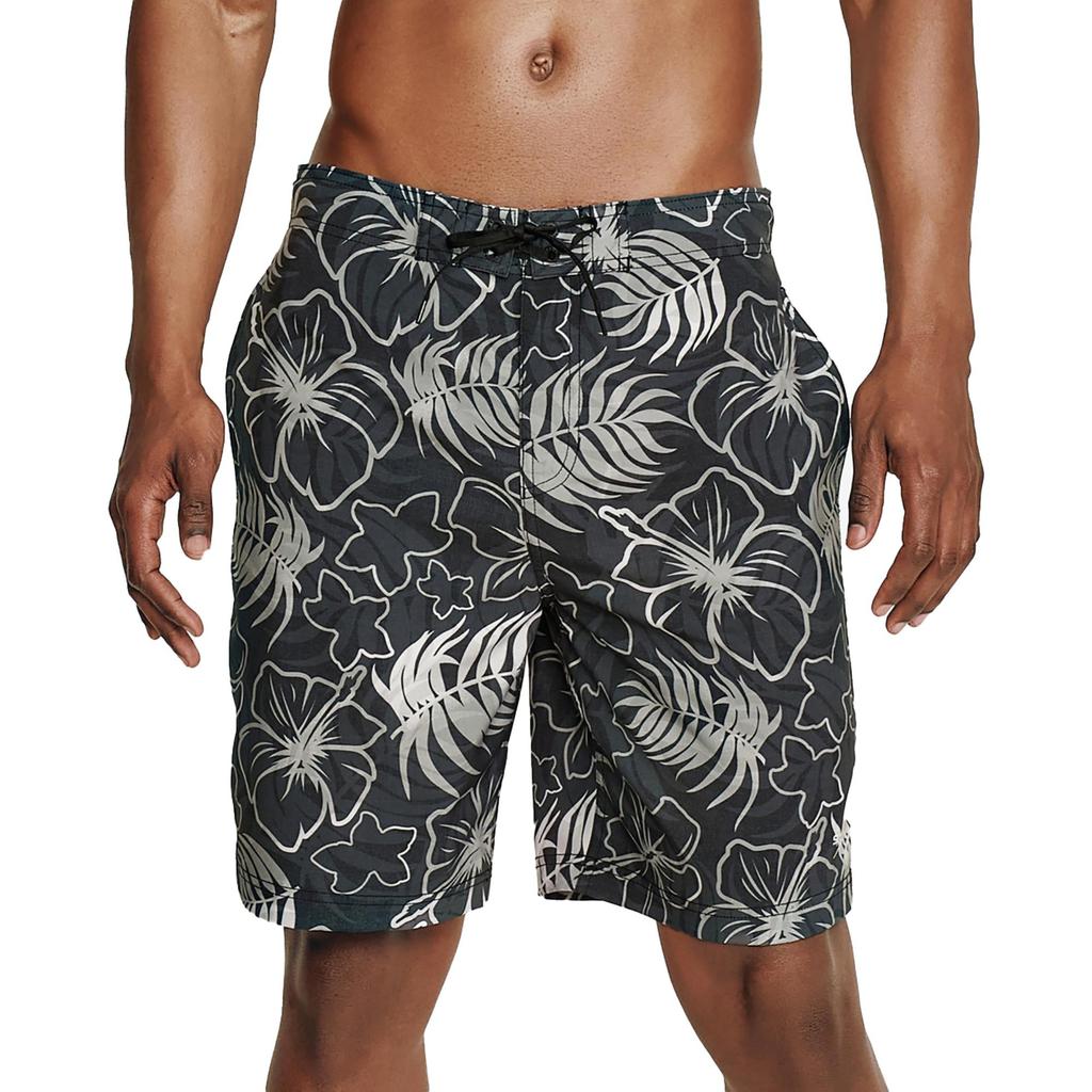 Speedo Mens Floral Print Recycled Polyester Swim Trunks