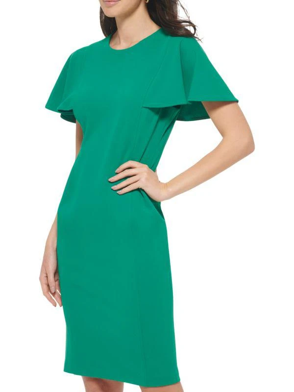 Calvin Klein Flutter Sleeve Sheath Dress 3