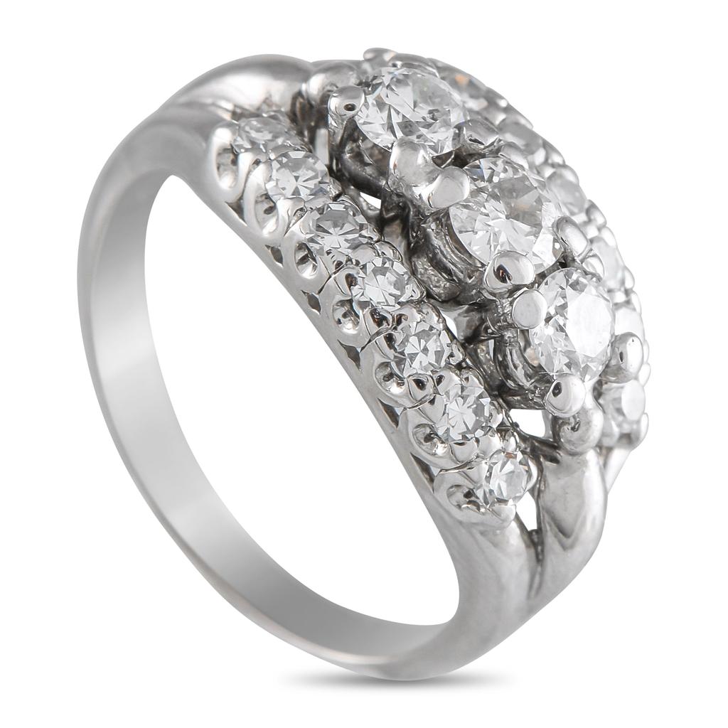 LB Exclusive Vintage 14K White Gold Diamond Ring MF02-052925