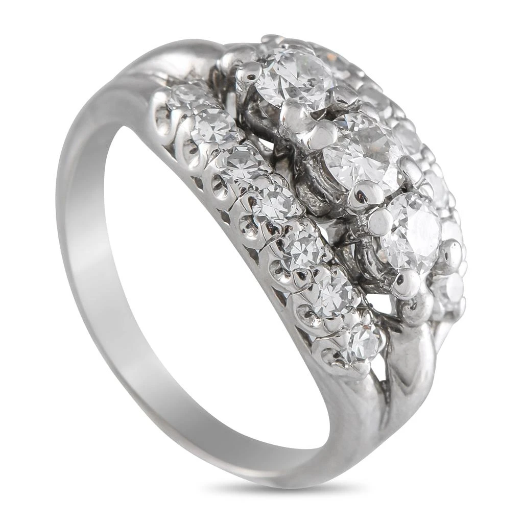 LB Exclusive Vintage 14K White Gold Diamond Ring MF02-052925 1