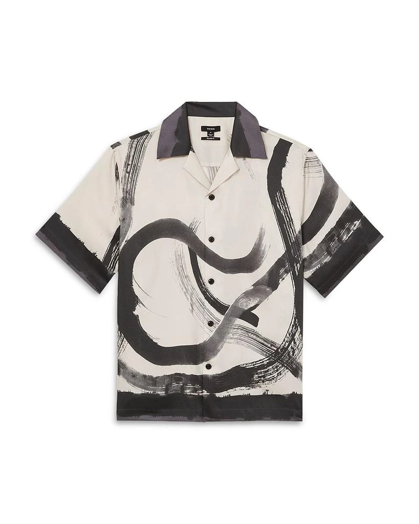 REISS Oversized Printed Camp Shirt 7