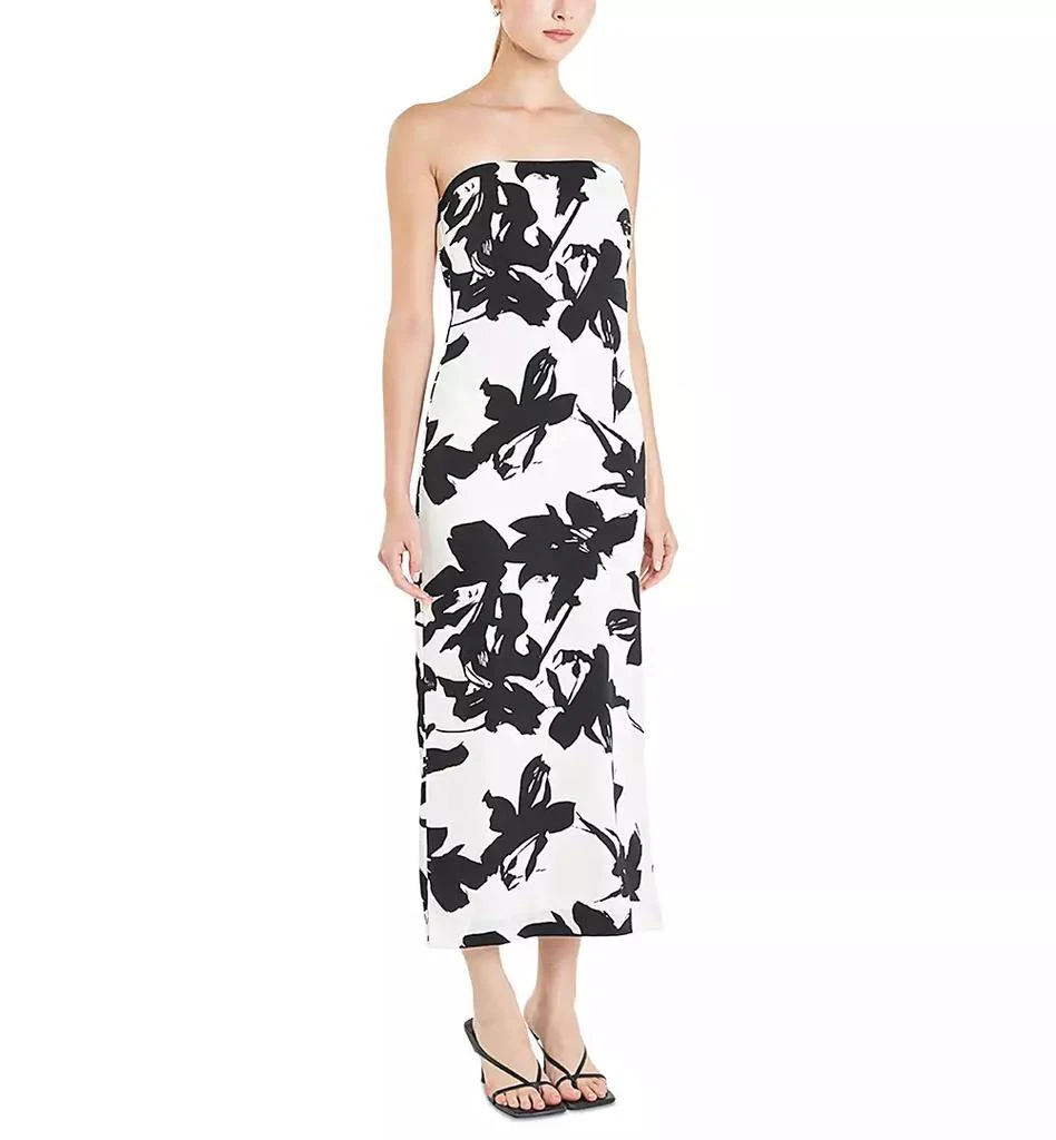 endless rose Women's Printed Strapless Maxi Dress 3