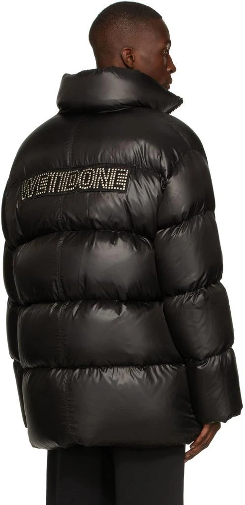 We11done Black Down Satin Oversized Jacket 3