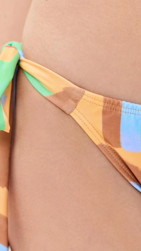 Shoshanna Lagos Geometric Tie Triangle Bikini Bottoms 4