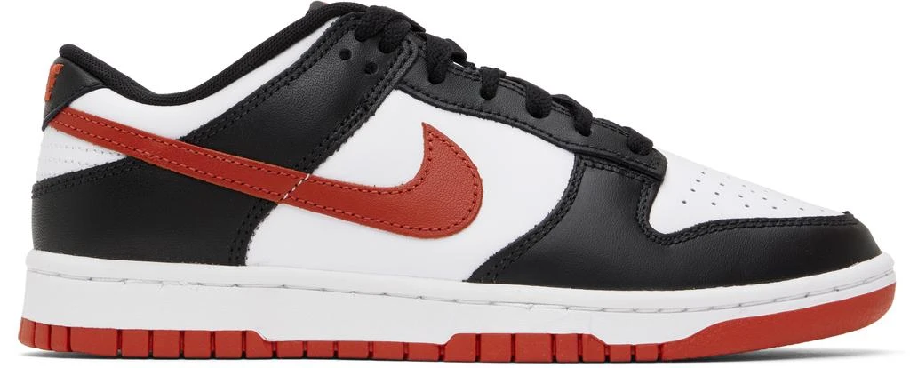 NIKE Black & White Dunk Low Retro Sneakers 1