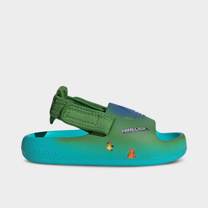 Adidas Little Kids
 adidas Originals x Minecraft adiFOM adilette Slide Sandals