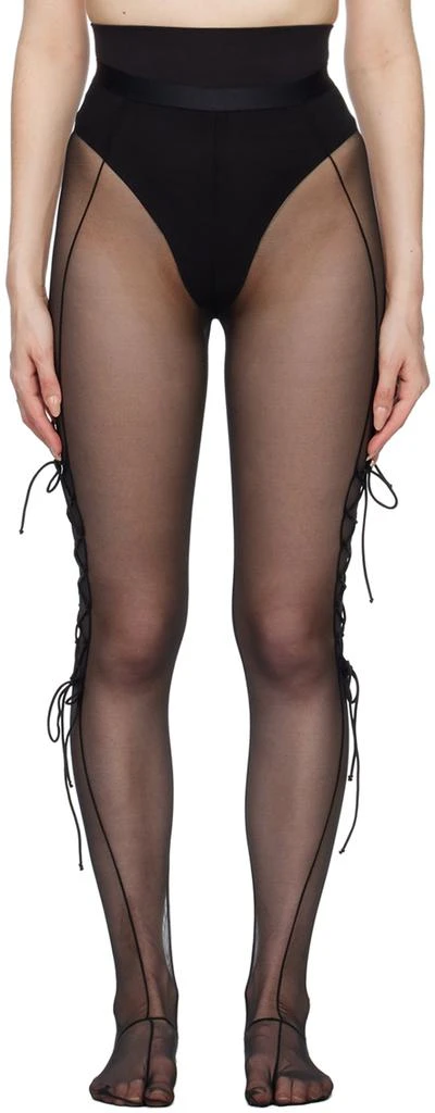 Nensi Dojaka Black Lacing Tights 1