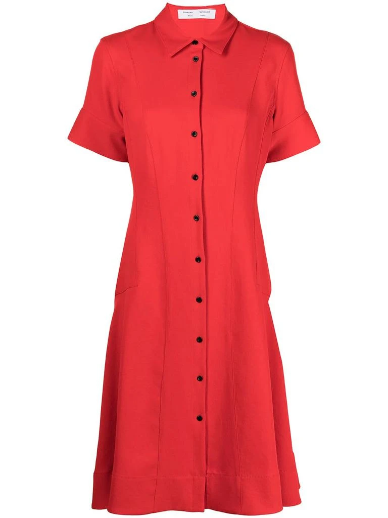 Proenza Schouler button-front shirt dress - women -  -  - Red 1