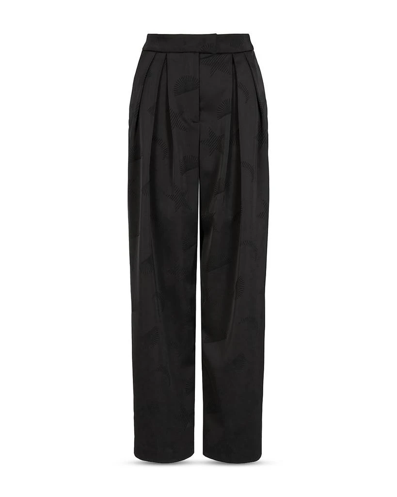 Emporio Armani Textured Pleated Pants 1