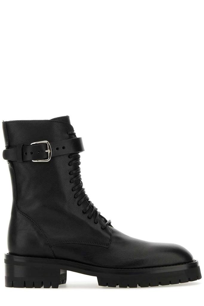 ANN DEMEULEMEESTER Lisa Ankle Boots in Black Leather - Shoes