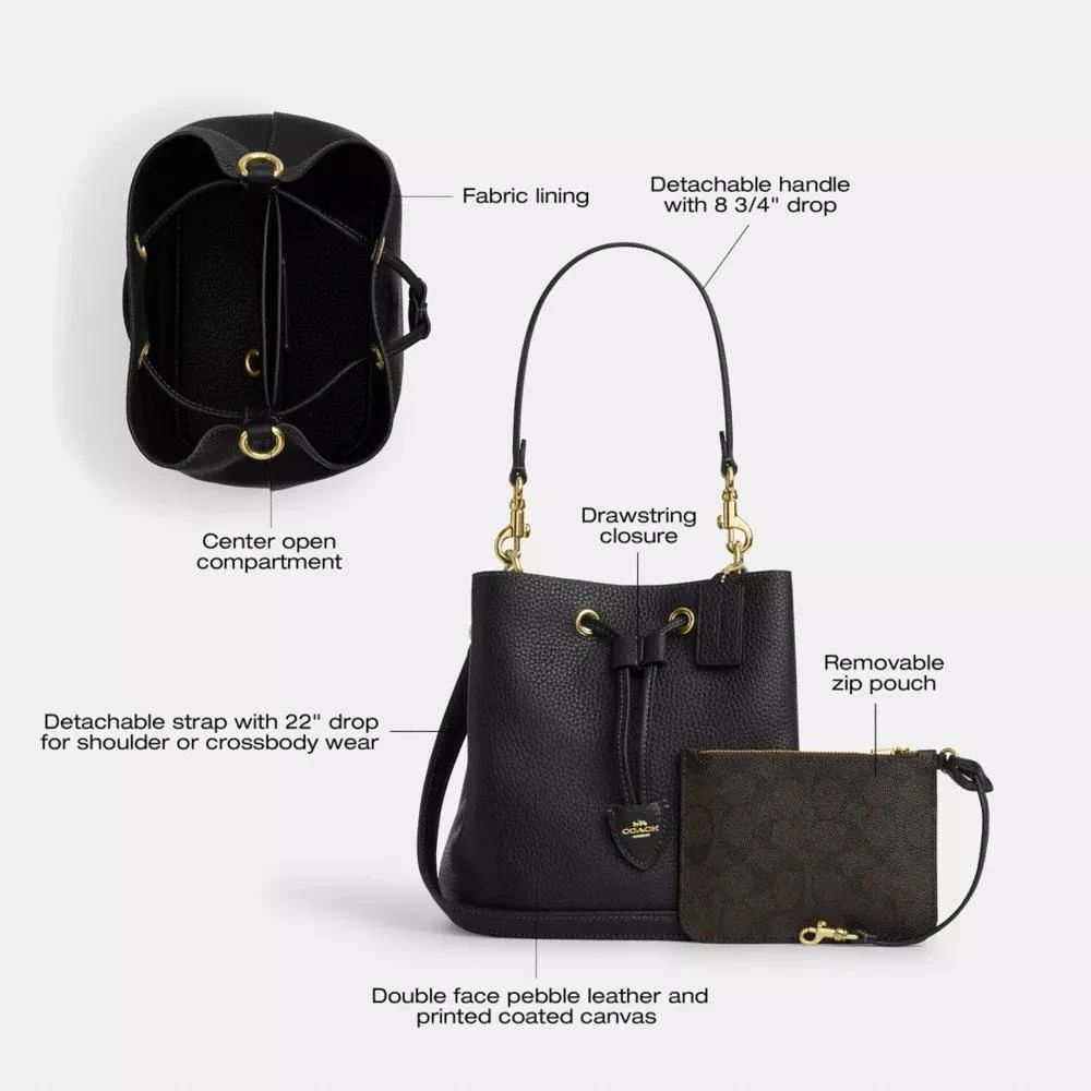 Coach Rowan Bucket Bag 9