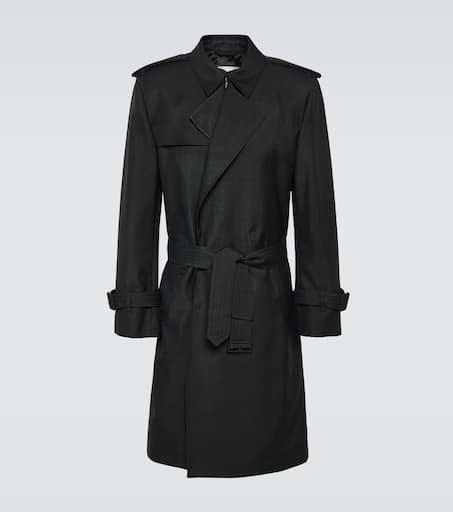 Burberry Silk-blend trench coat 48 - Coats - Free Shipping