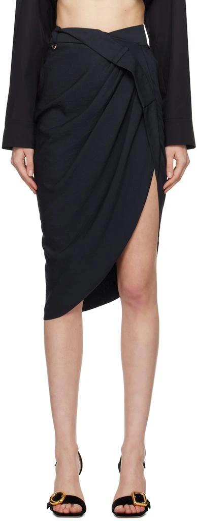 Jacquemus Navy 'La Jupe Saudade' Midi Skirt 1