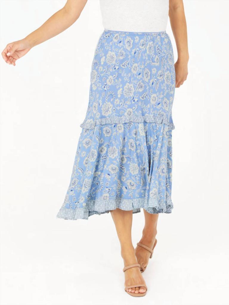 Nostalgia Santorini Midi Skirt
