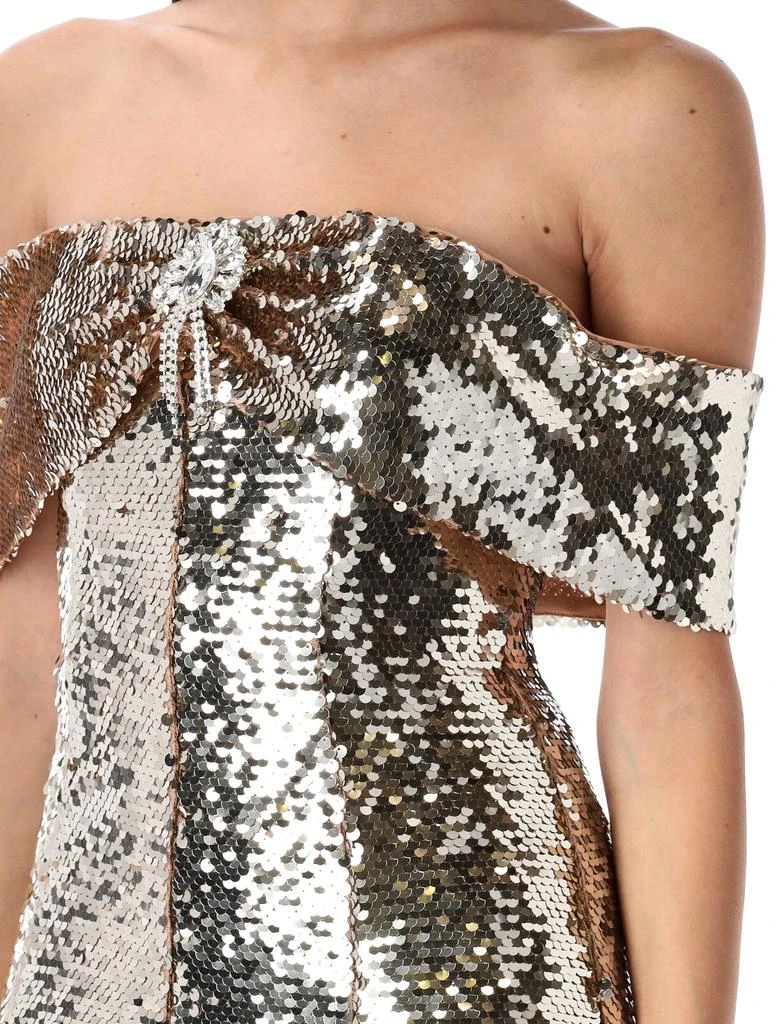 Self Portrait SEQUIN OFF-SHOULDER MINI DRESS 3