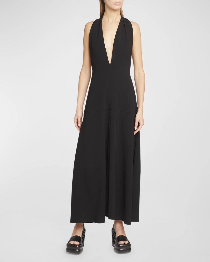 Proenza Schouler Matte Viscose Crepe Twist-Back Maxi Dress 2