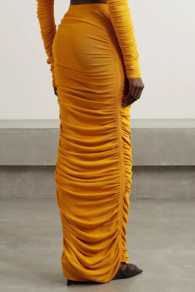 Altuzarra Chukwu ruched knitted maxi skirt 3