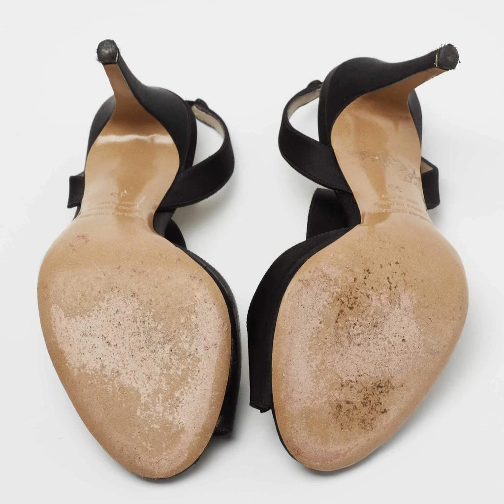 Nicholas Kirkwood Nicholas Kirkwood Black Satin Ankle Strap Sandals Size 35 6