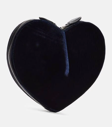 Alaïa Le Cœur velvet heart clutch 4