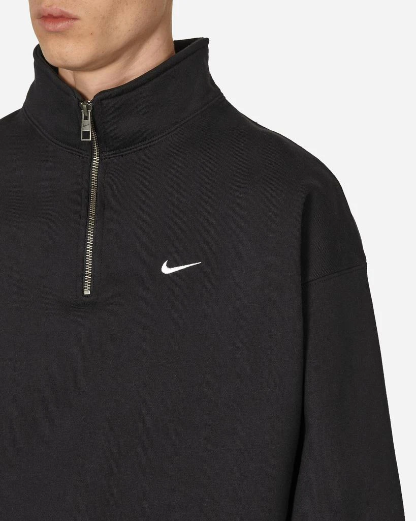 NIKE Solo Swoosh 1/4 Zip Sweatshirt Black 5