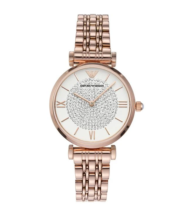 Emporio Armani Armani - T-Bar Rose Gold Tone Ladies Watch AR11244 1