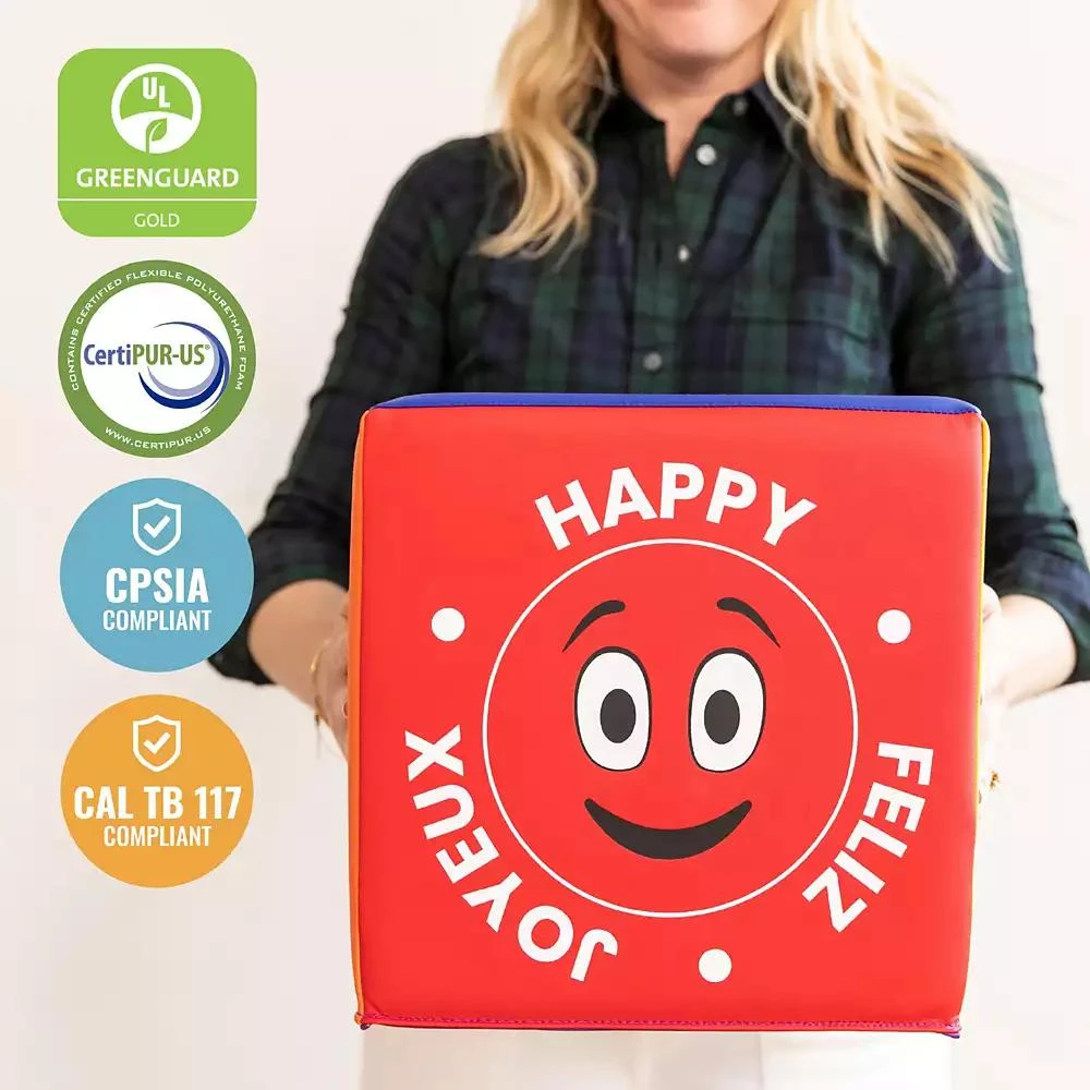 ECR4Kids SoftZone Emotion Cube with Mirror, Contemporary 6