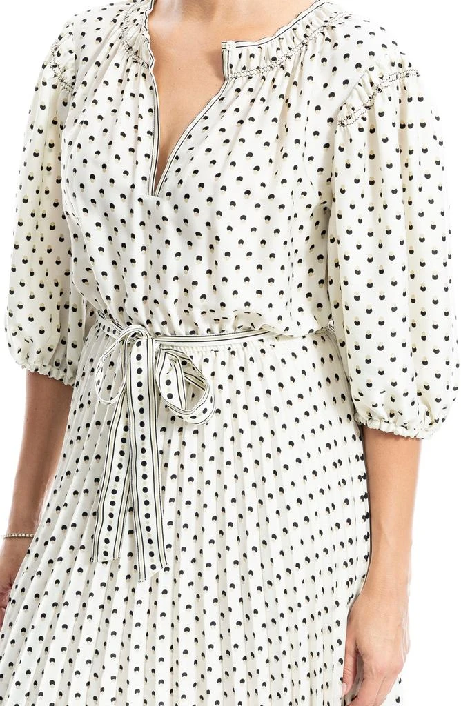 Max Studio Satin Puff Sleeve Midi Dress 3