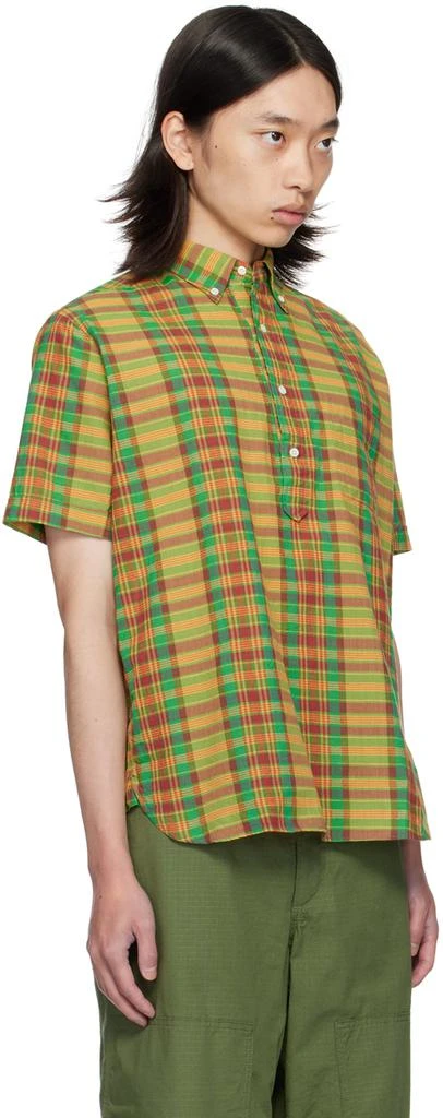 BEAMS PLUS Yellow & Green BD Pullover Madras Shirt 2