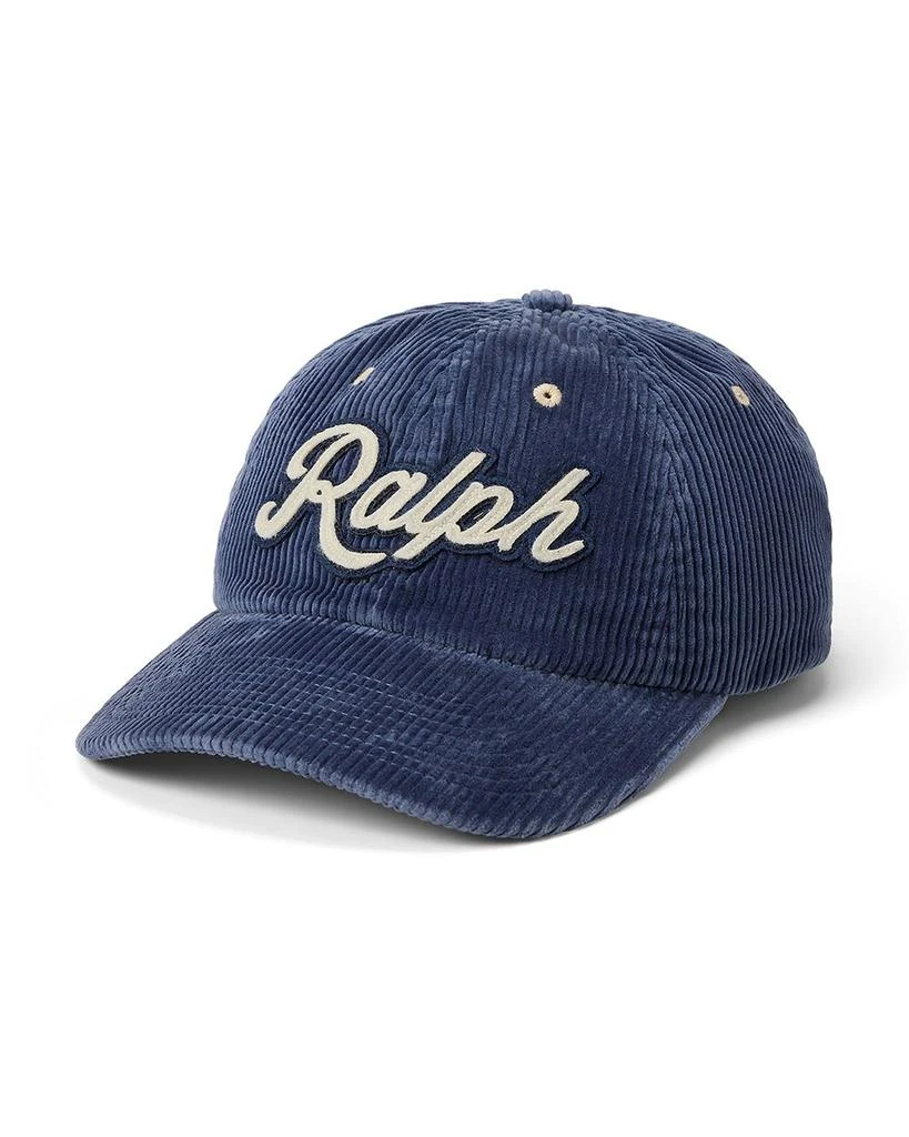 Ralph Lauren The Ralph Logo Corduroy Ball Cap 1