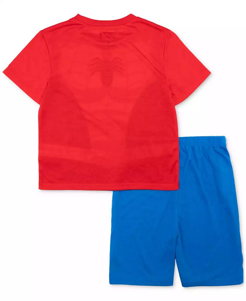 Marvel Little & Big Boys Spider-Man Short-Sleeve Top & Shorts Pajamas, 2 Piece Set